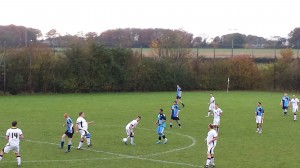 Midfield action from Saturday's game