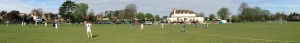 A panoramic view of the action